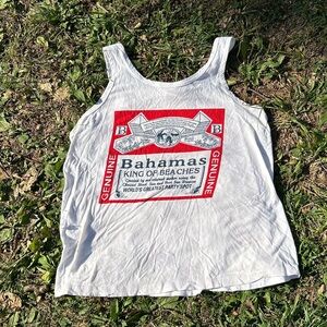 White Graphic T-Shirt with Red and Black Print